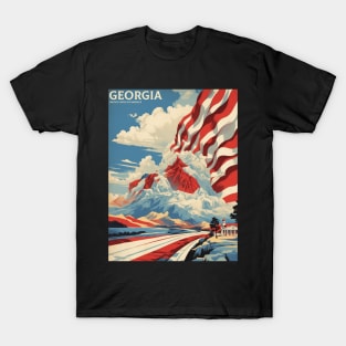 Georgia United States of America Tourism Vintage Poster T-Shirt